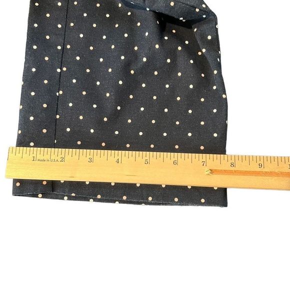 Ann Taylor Factory Navy and White Polka Dot Signature Pants Size 12 - Picture 8 of 9